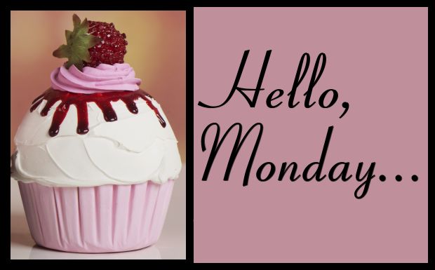 Hello Monday--cupcake with berry