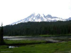 Mt. Rainier near Mirror Lake