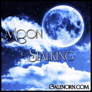 Moon Stalking--moon behind clouds